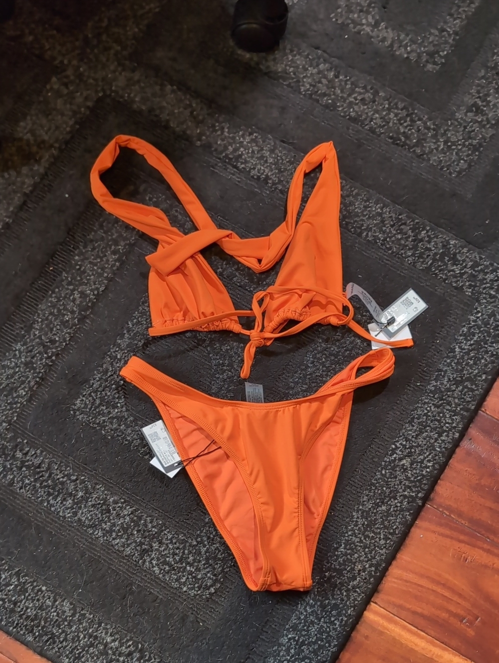Garage Orange Bikini Set Small NWT